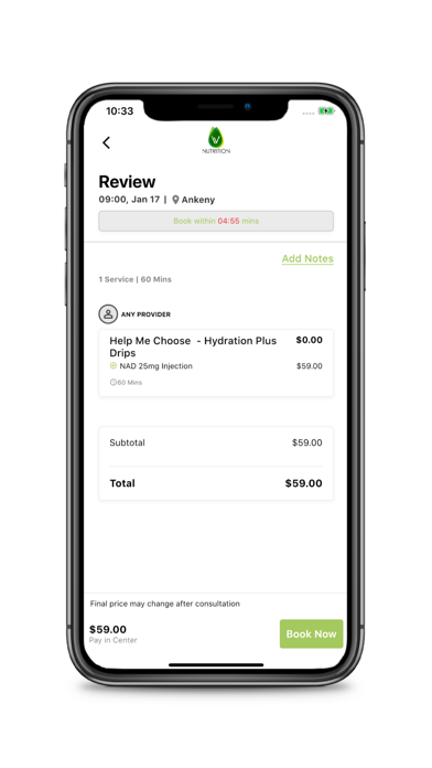 IV Nutrition Screenshot