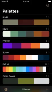 palettes manager iphone screenshot 1