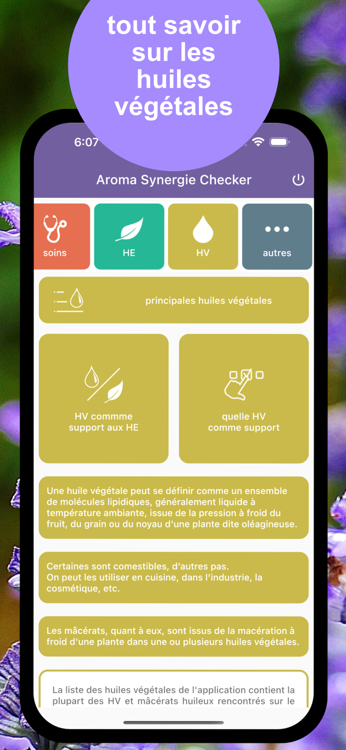Aroma Synergie Checker