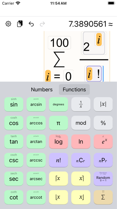 Intuitive Calculator Screenshot