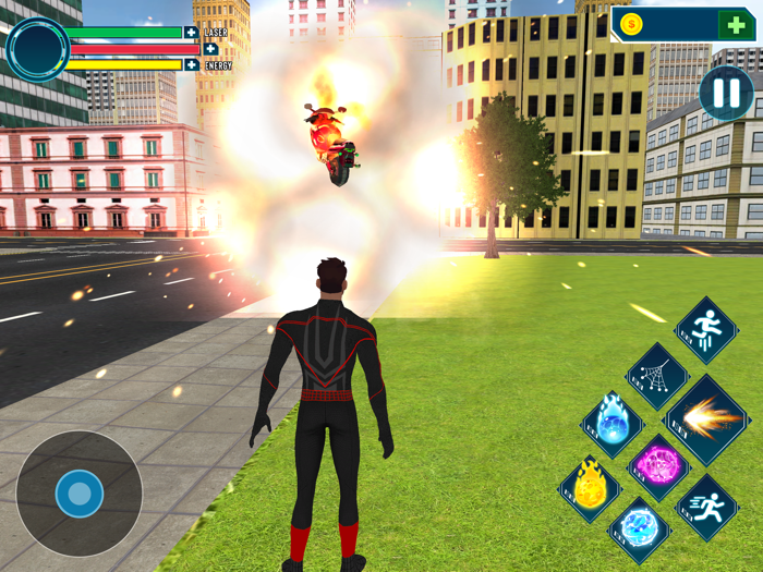 Amazing Flying Rope Hero 3D