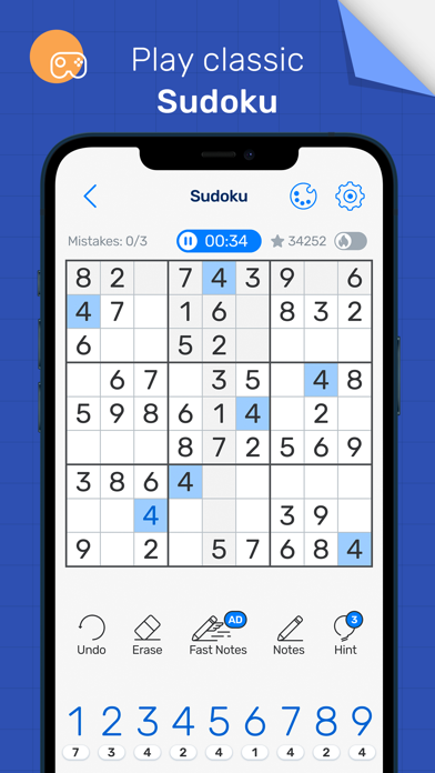 Screenshot #1 pour Sudoku - Best Puzzle Game