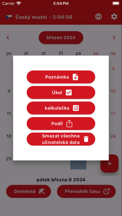 Český kalendář 2024 Screenshot