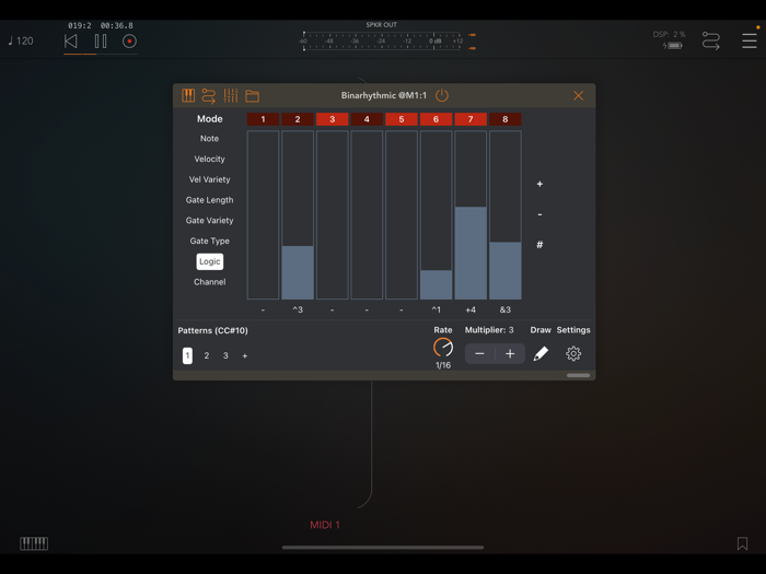 Binarhythmic Rhythm Generator
