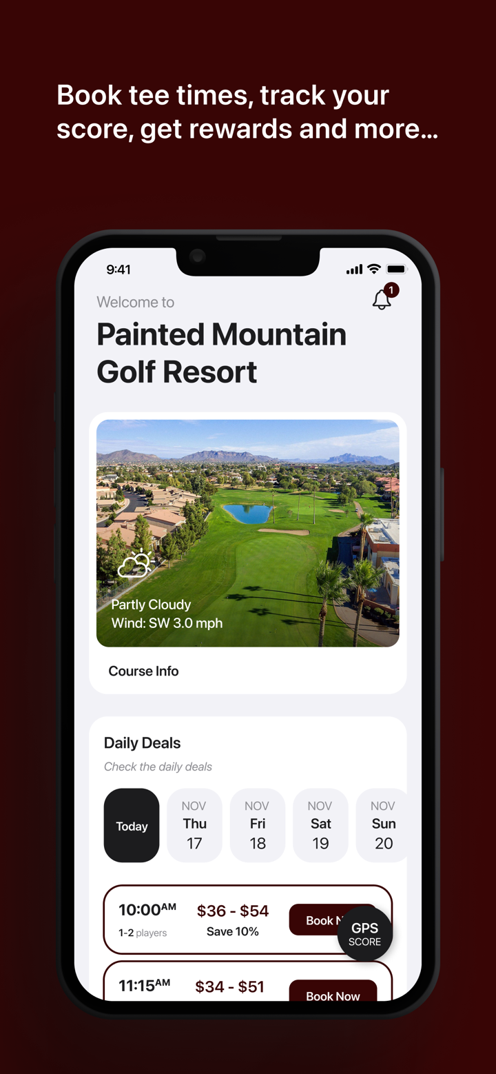 Painted Mountain Tee Times screenshot 1