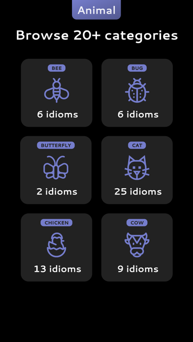 English Animal Idioms Screenshot