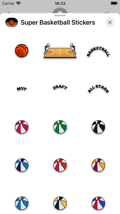 Super Basketball Stickers Screenshot