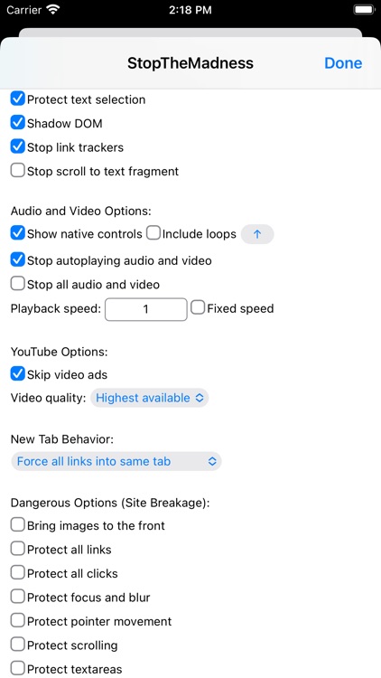 StopTheMadness Mobile