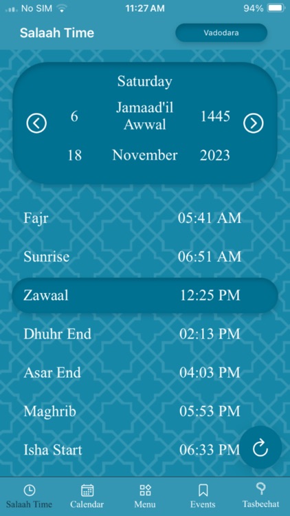 Hijri Salah App (Fatimid) screenshot-3