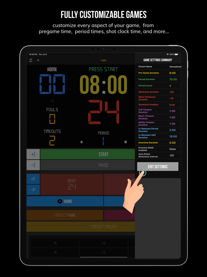 BT Basketball Controller