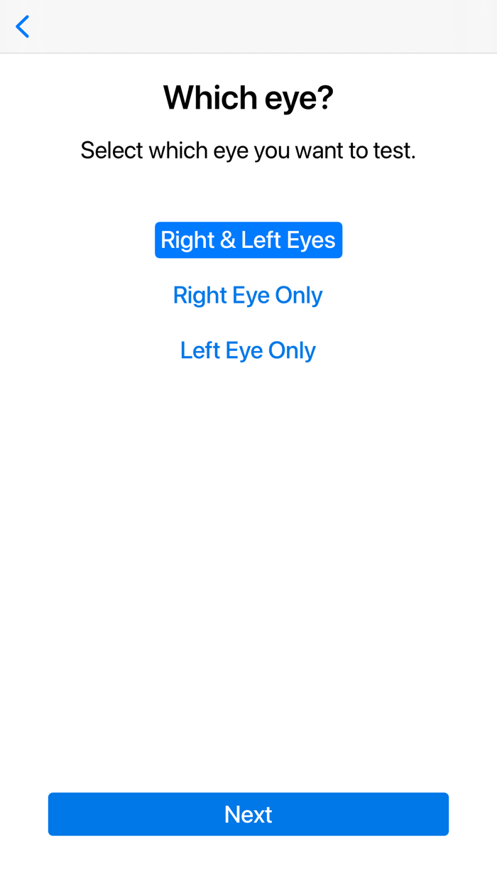 eETDRS Visual Acuity Test