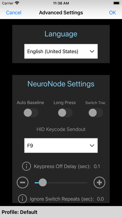 NeuroNode Controller Screenshot