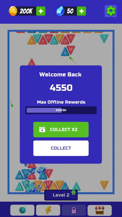 Brick Breaker : Idle Smasher Screenshot
