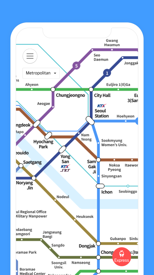 #5. Korea Subway Map (iOS) 由: Doppel Soft