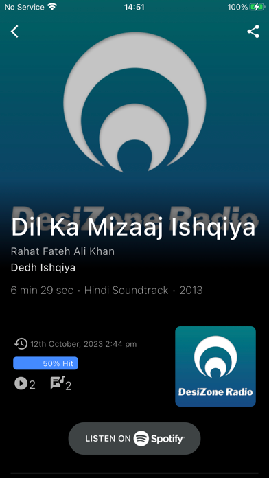 DesiZone Radio iPhone screenshot 3 - Music app