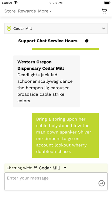 Western Oregon Dispensary Screenshot