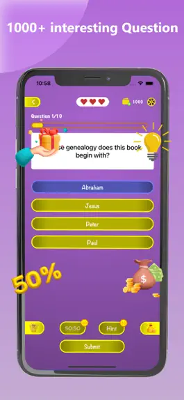 Game screenshot NKJV Bible Trivia Quiz Game apk