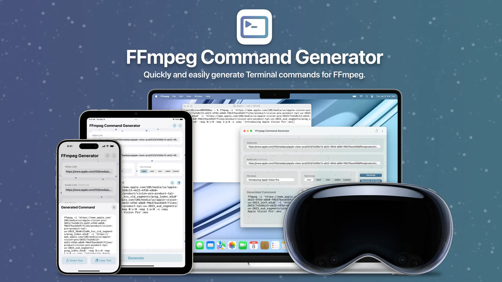 FFmpeg Command Generator screenshot