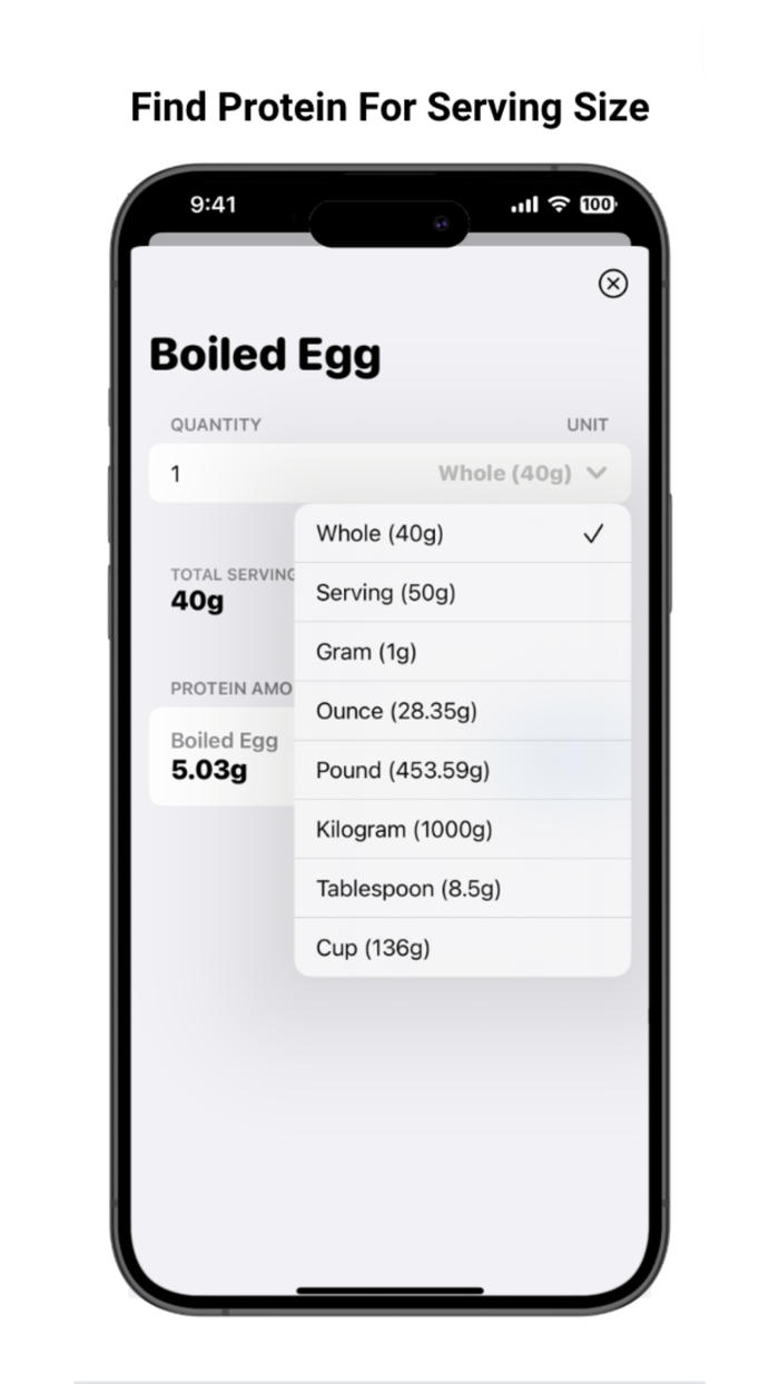 Protein Pal Protein Tracker