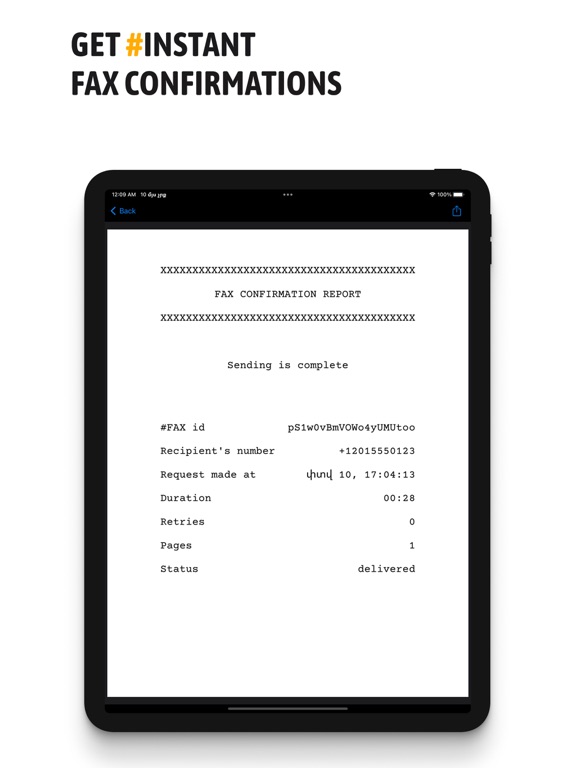 #FAX from iPhone: free sending iPad screenshot 7 - Business app