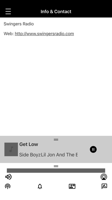 Swingers Radio Screenshot