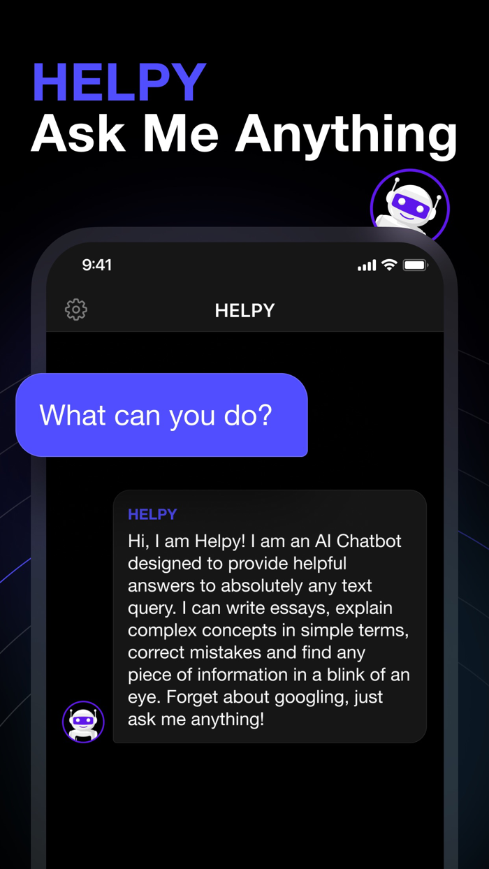 HELPY AI ChatBot Assistant