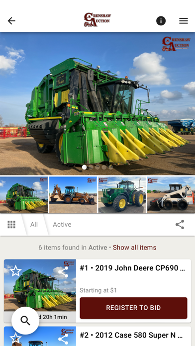 Crenshaw Auction LLC Screenshot