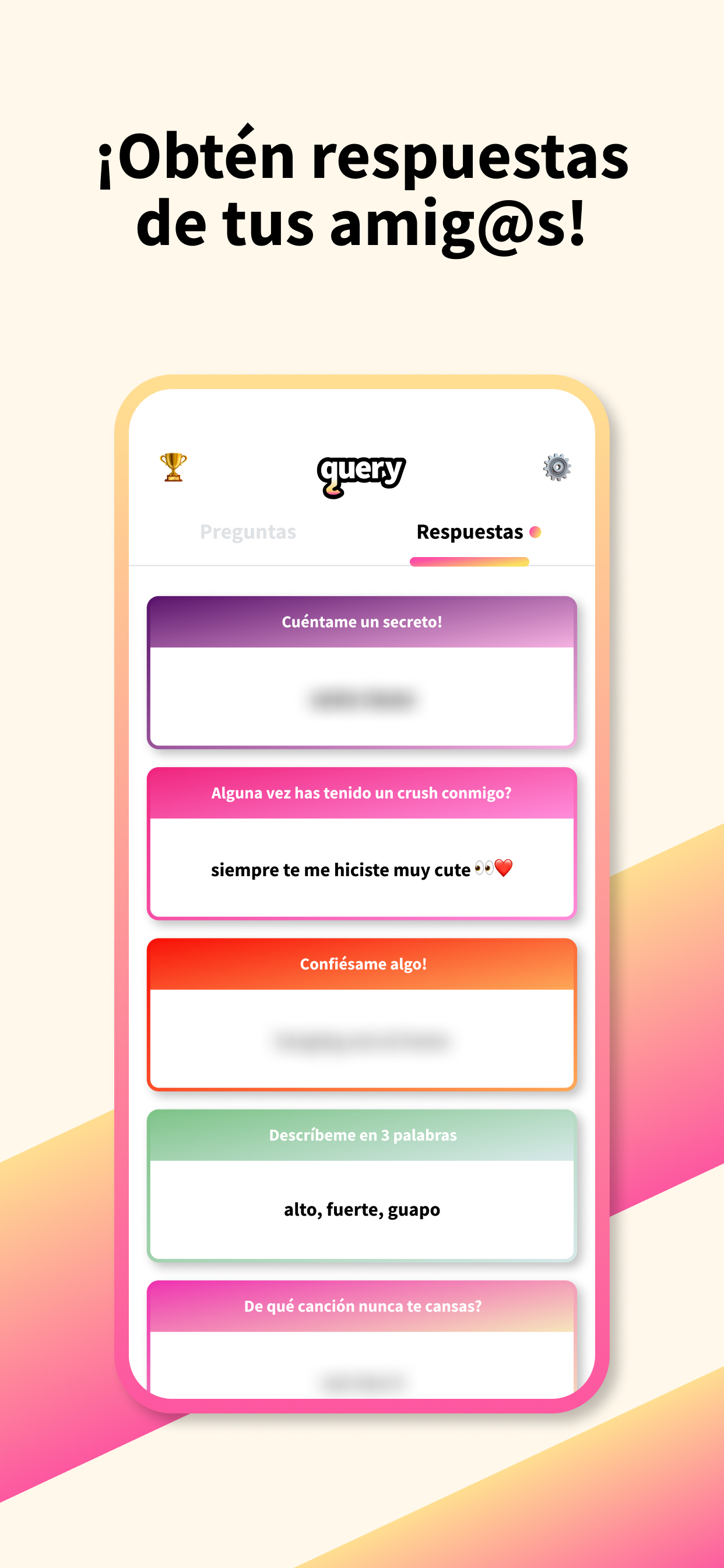 query • La App de Q&A Anónimas