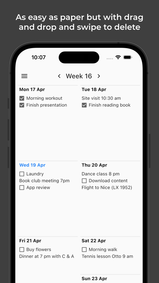 #2. Weekly ToDo Notes (iOS) 由: Christian Arby