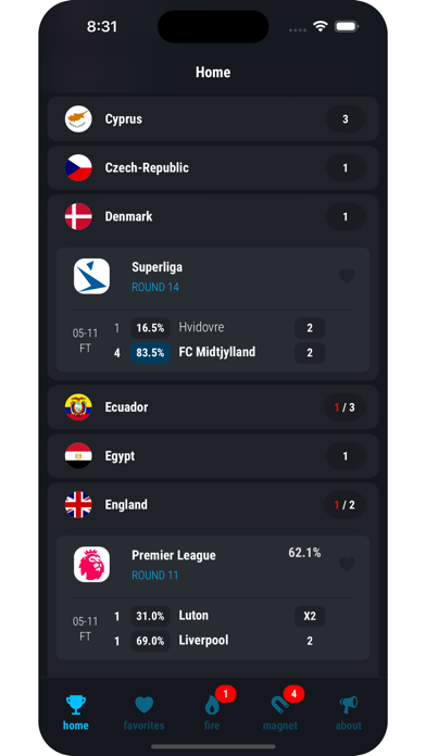 preBet - soccer predictions Screenshot
