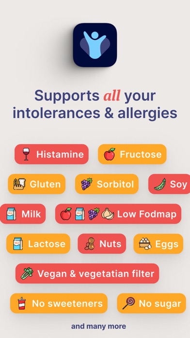Food Intolerance Allergy Scan Screenshot