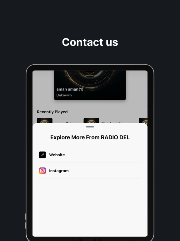 RADIO DEL iPad screenshot 2 - Music app