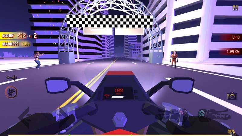 Moto Mad Racing Juego de motos screenshot 8