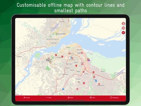 Kinshasa Offline Mapのおすすめ画像1