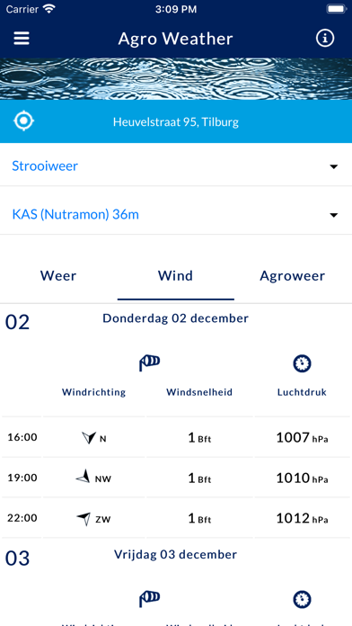 Agro Weather App Screenshot