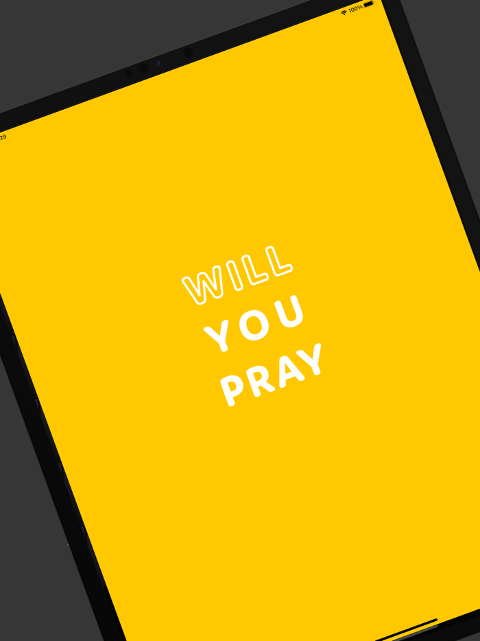 Will You Pray
