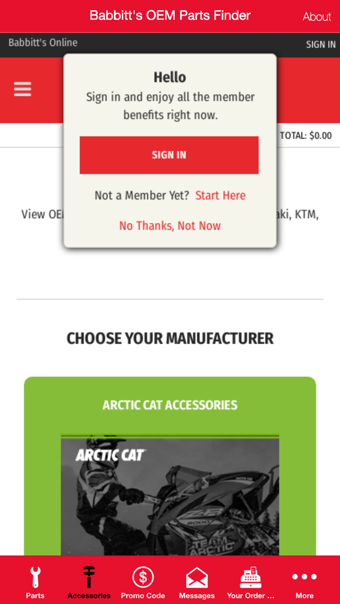 Babbitts OEM Parts Finder