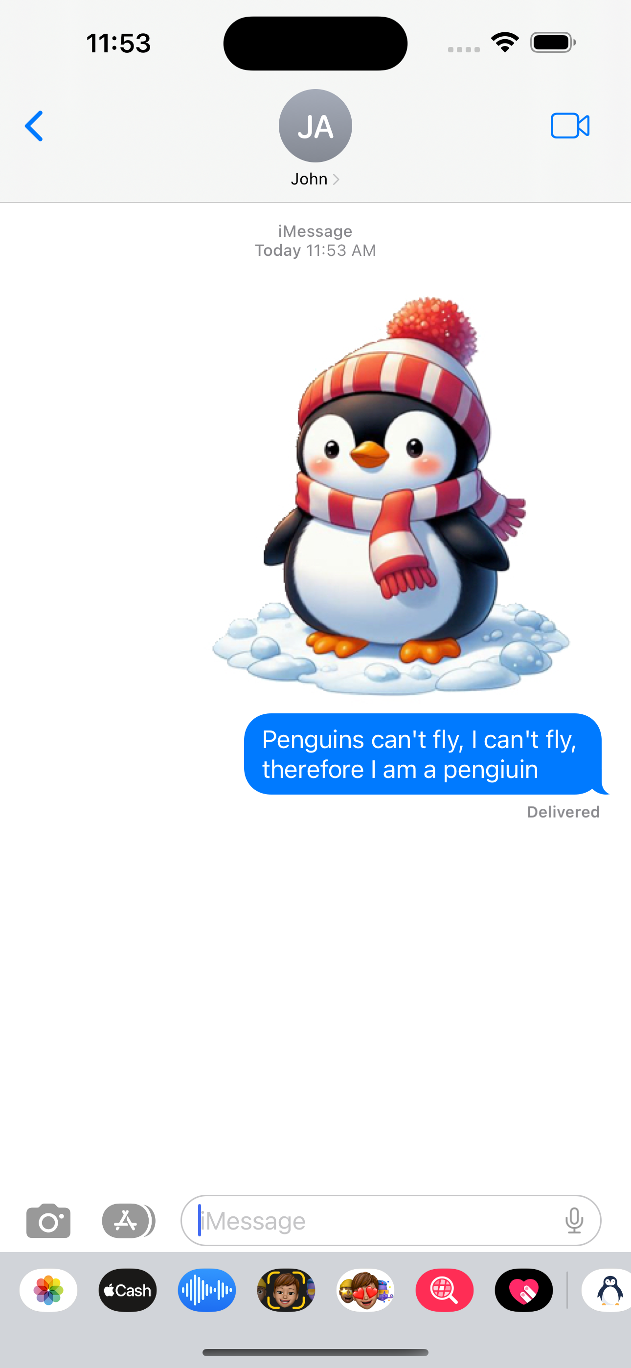 Penguin Stickers App