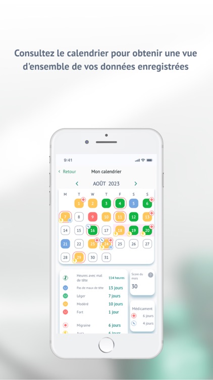 Calendrier Migraines screenshot-3