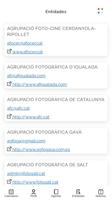 Federació Catalana Fotografía Screenshot