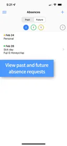 willSub Absences screenshot #1 for iPhone