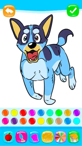 Game screenshot Blue Coloring Book Glitter apk
