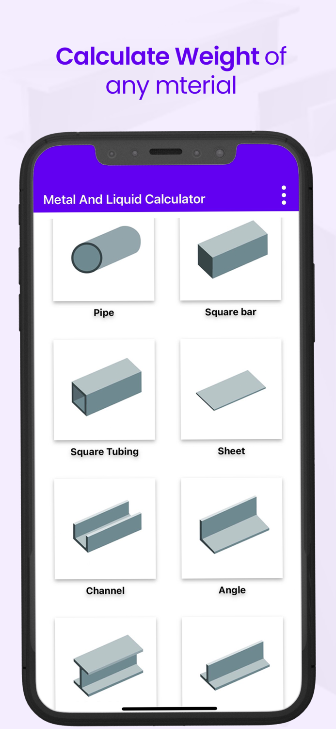 Metal and Liquid Calculator