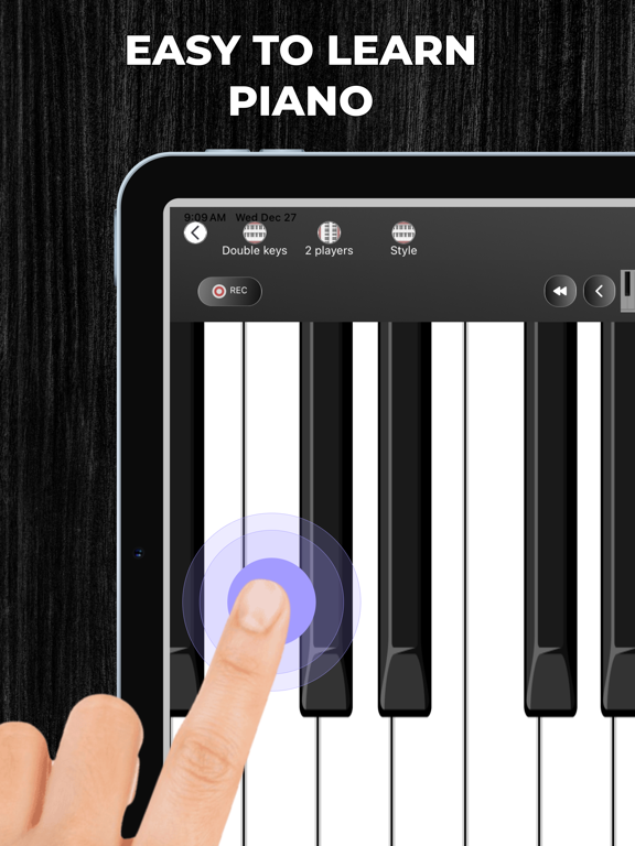 Learn Piano and Piano Keyboard iPad screenshot 1 - Education app