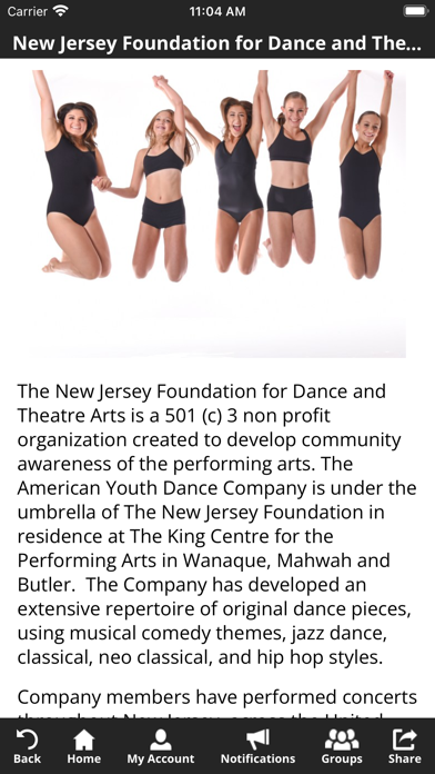 NJF - American Youth Dance Co. Screenshot