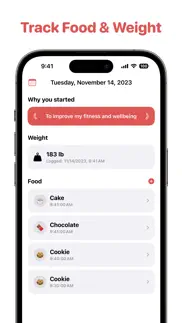 weight loss tracker: healthbot iphone screenshot 1