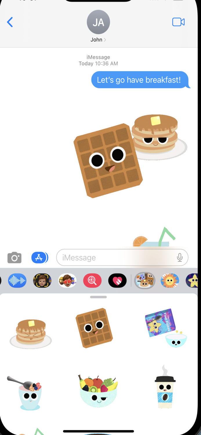 Breakfast Buddies Stickers