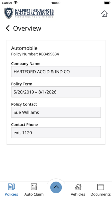 Halpert Insurance Online Screenshot