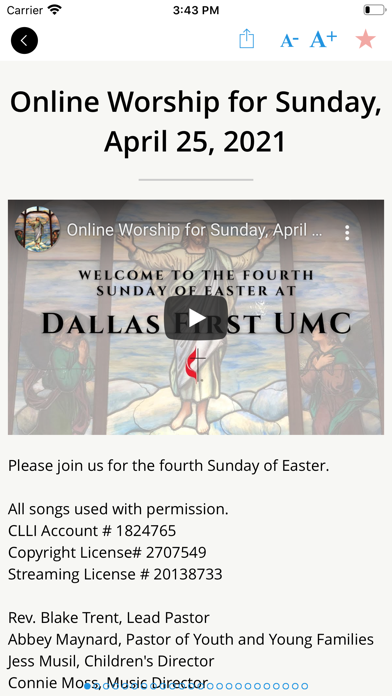 Dallas FUMC Screenshot