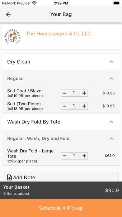The Housekeeper Co LLC Screenshot
